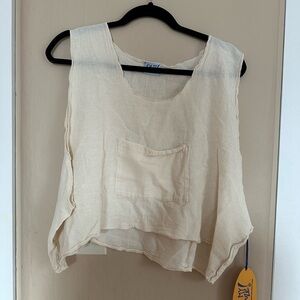 White all cotton top